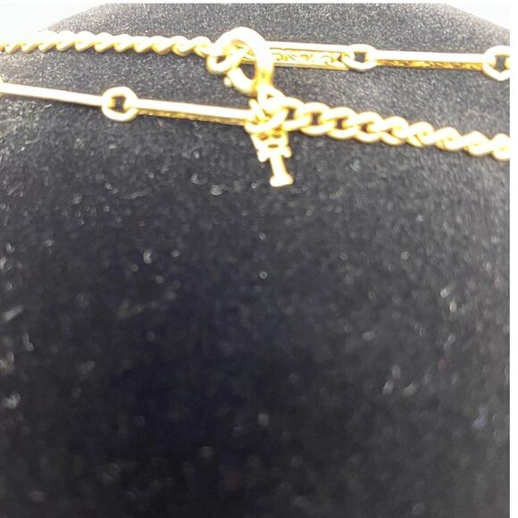 Vintage Crown Trifari 4 Multi‎ -Strand Gold Toned 28″ Necklace - Picture 4 of 6